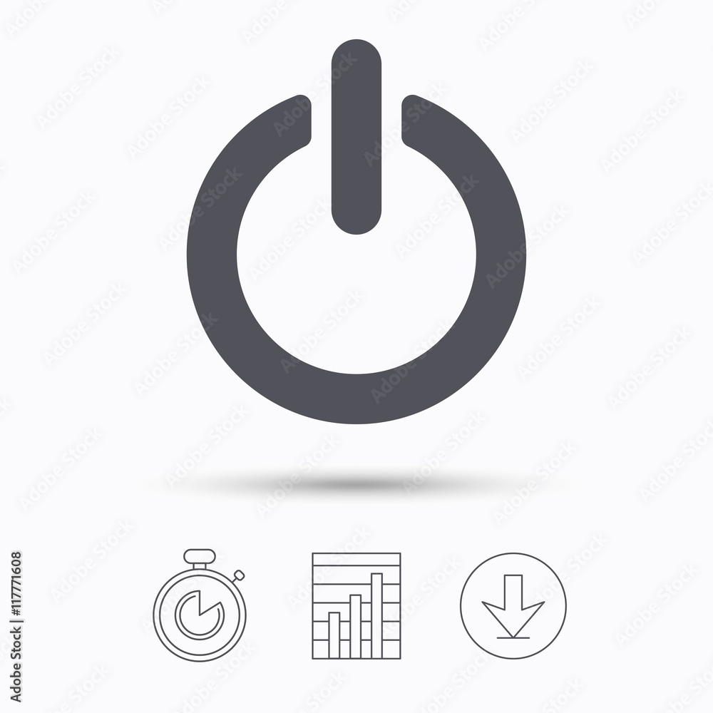On, off power icon. Energy switch sign. On, off power icon. Energy switch sign.