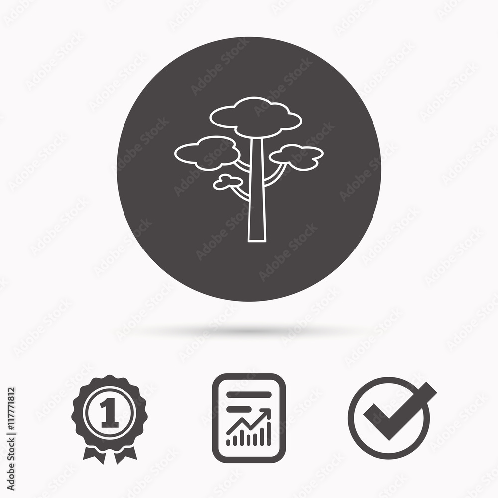 Pine tree icon. Forest wood sign. Pine tree icon. Forest wood sign.