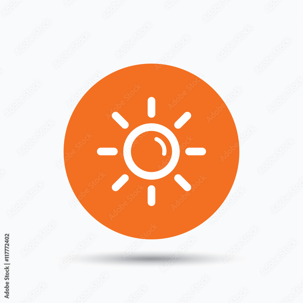 Sun icon. Sunny weather sign. Sun icon. Sunny weather sign.