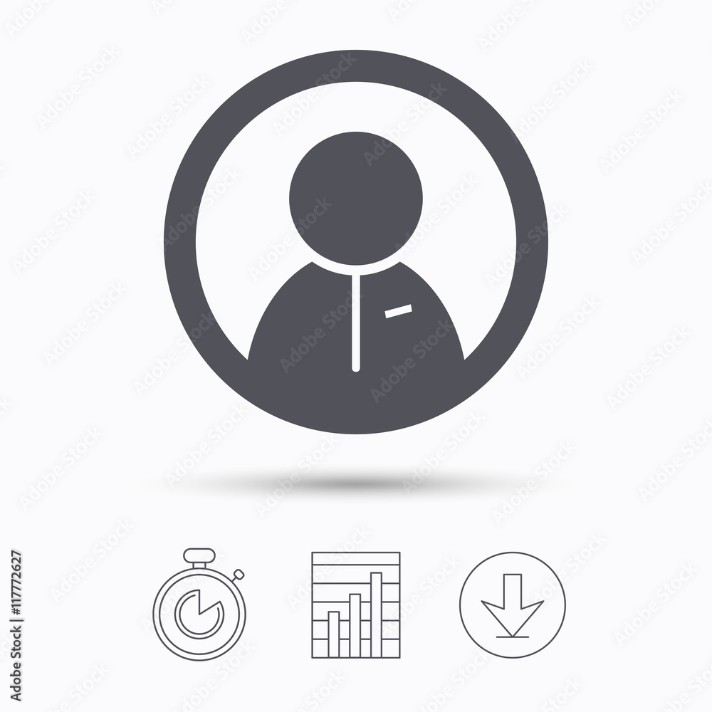 User icon. Human person sign. User icon. Human person sign.
