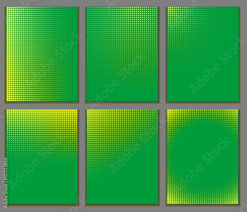 Abstract patterns of color flag of Brazil. Vector Illustration.