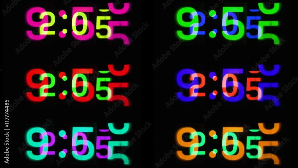 An old style flip clock An old style flip clock