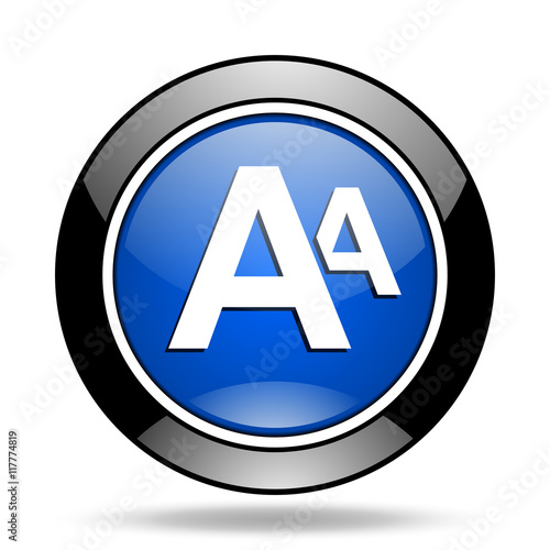 Free Download alphabet blue glossy icon - GFXLoad