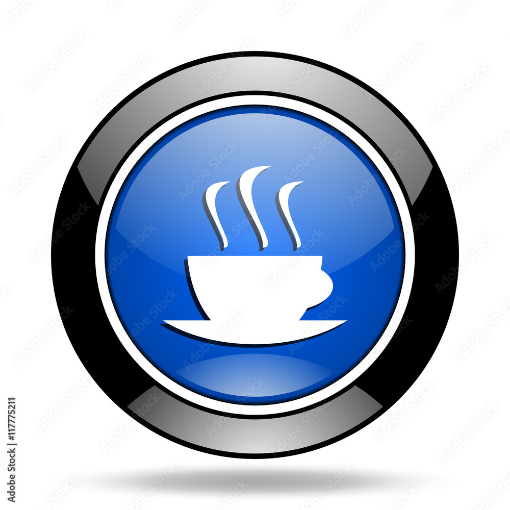 espresso blue glossy icon espresso blue glossy icon