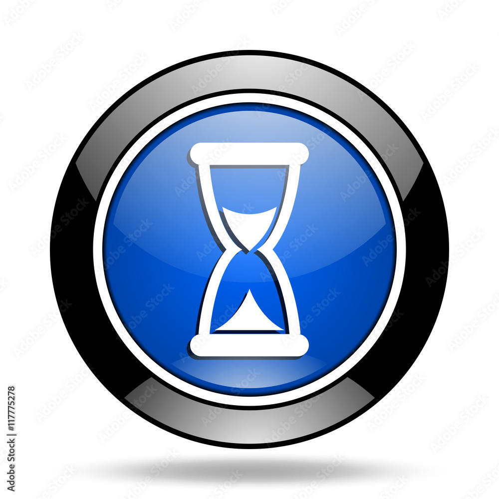 time blue glossy icon time blue glossy icon