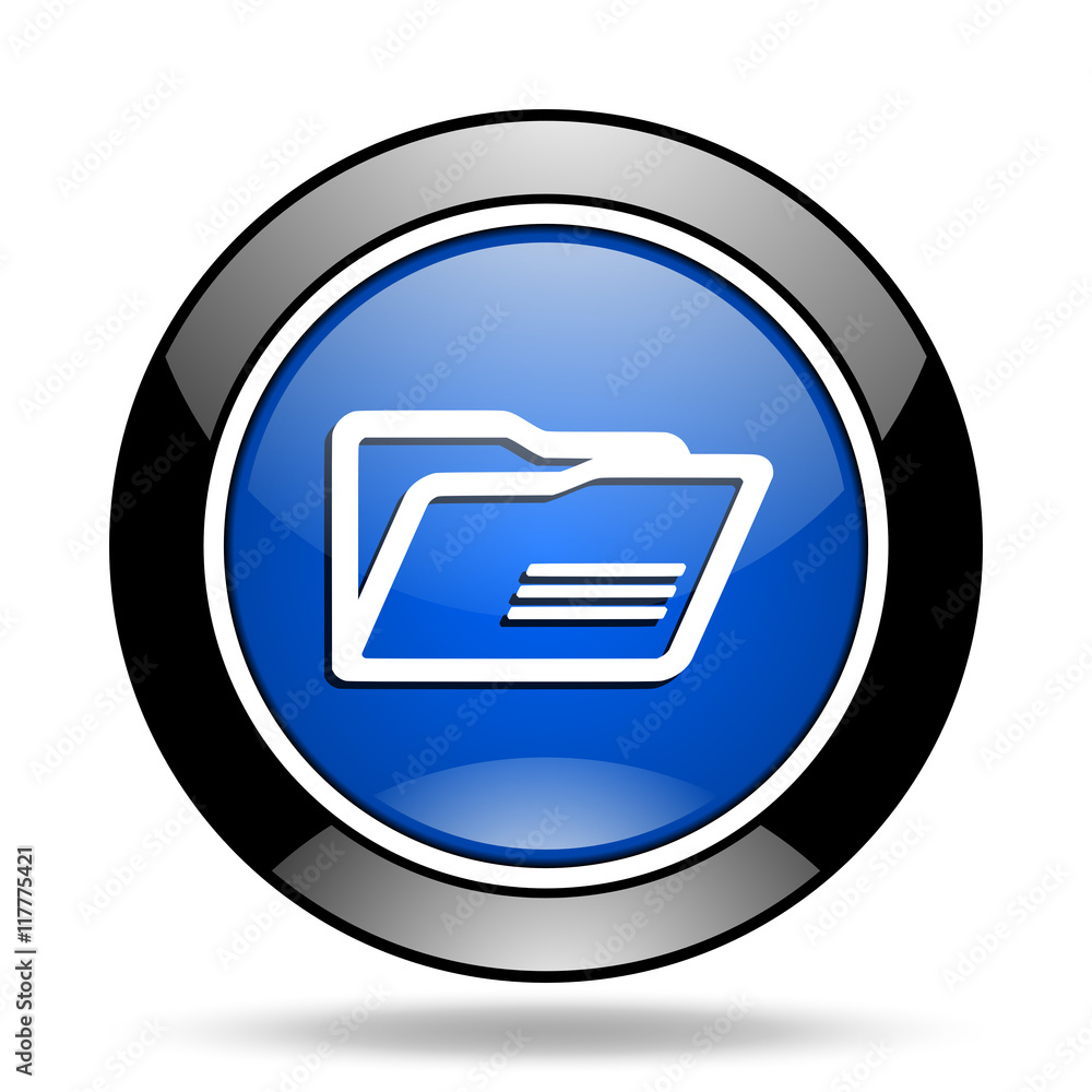 folder blue glossy icon folder blue glossy icon