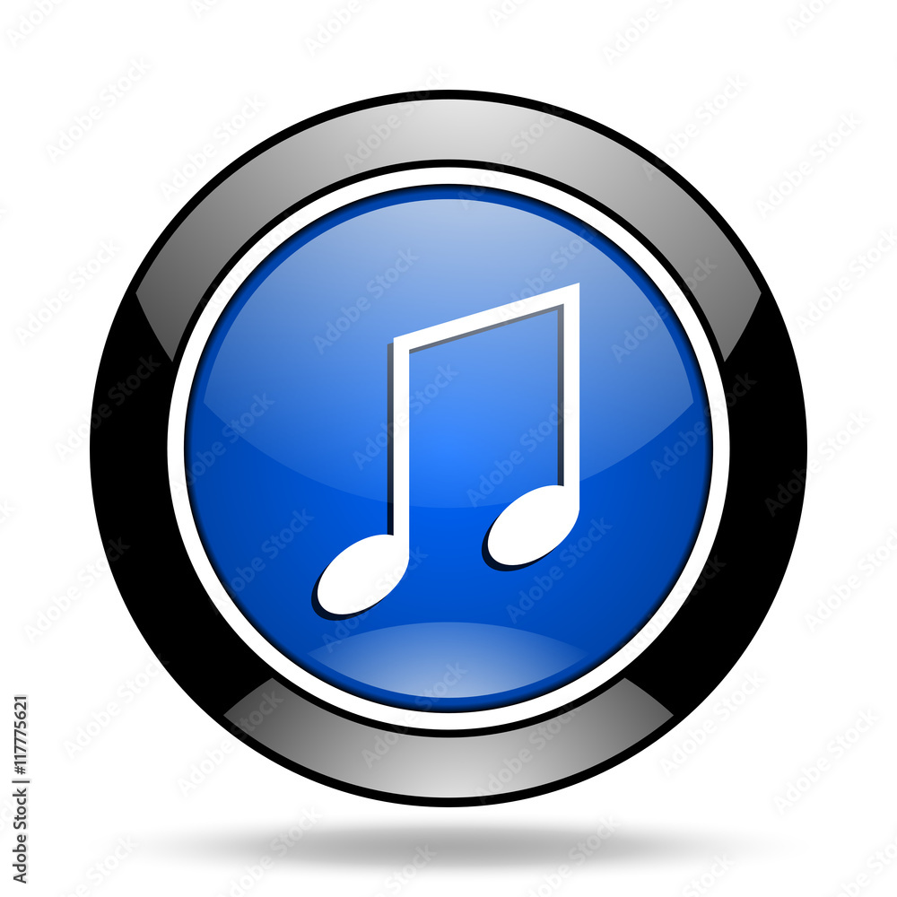music blue glossy icon music blue glossy icon