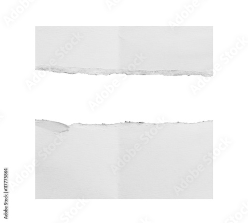 Wallpaper Mural ripped in paper on white , space for copy Torontodigital.ca