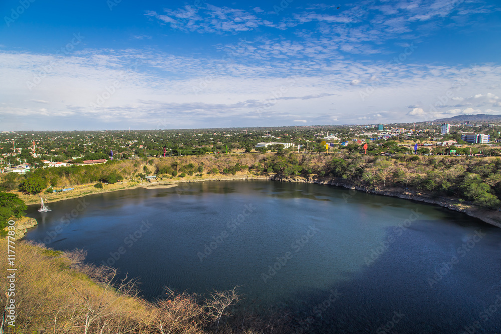 Tiscapa Lagoon from Managua, Nicaragua