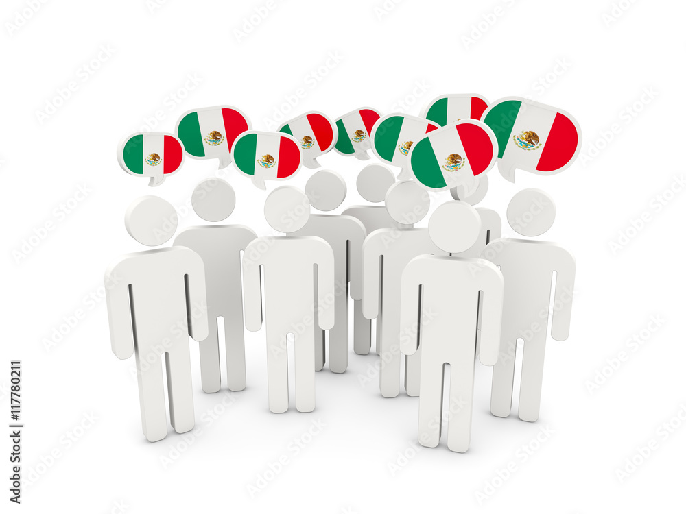 People with flag of mexico People with flag of mexico