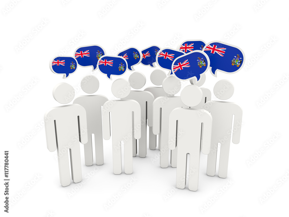 People with flag of south georgia and the south sandwich islands People with flag of south georgia and the south sandwich islands