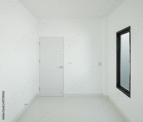 empty room with window and door in house