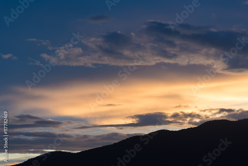 Sunlight cloud and sky at sunset : abstract background.