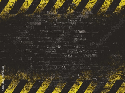 old black vintage brick wal...