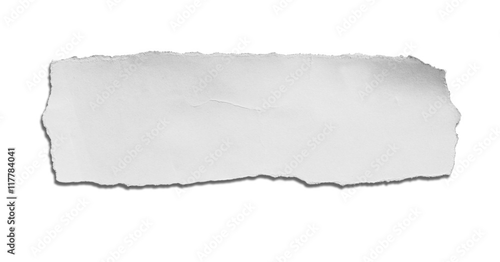 ripped in paper on white , space for copy ripped in paper on white , space for copy
