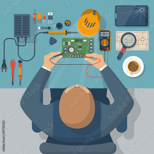 Electronics repair vector
