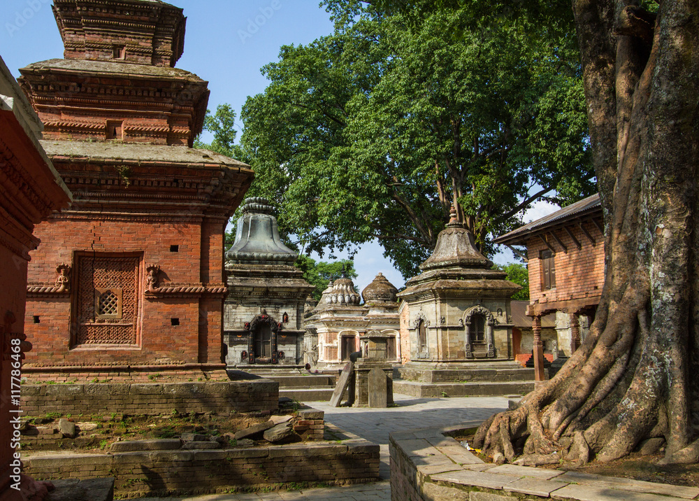 Pashupatinath temple complex on Bagmati River in Kathmandu Valley, Nepal Pashupatinath temple complex on Bagmati River in Kathmandu Valley, Nepal