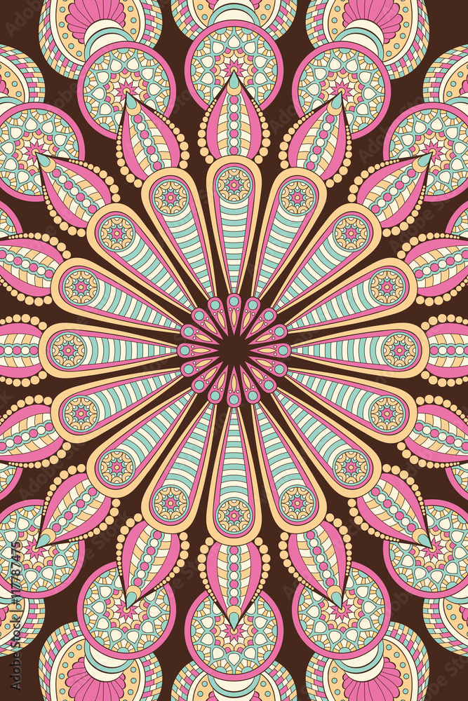 Vector indian Mandala background Vector indian Mandala background