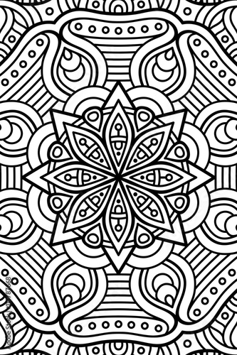 Canvas Print Vector indian Mandala background