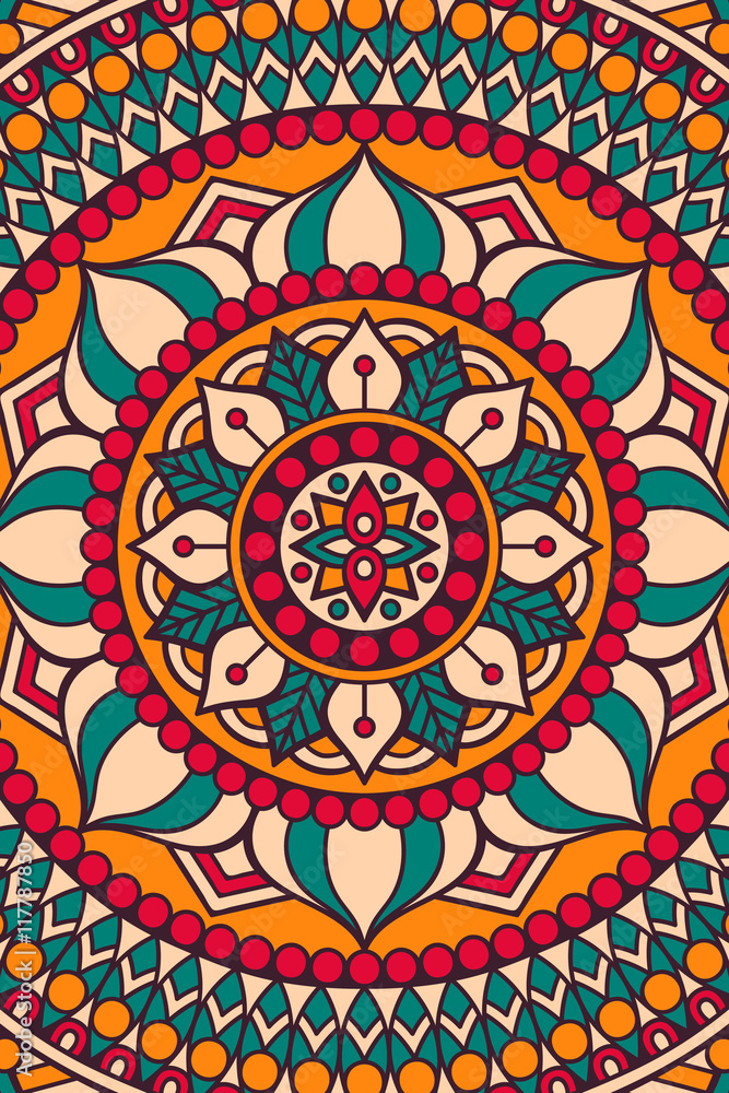 Vector indian Mandala background