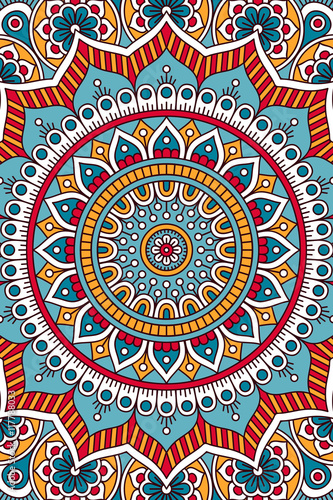 Vector indian Mandala background