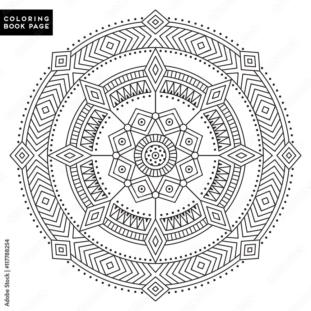 Fototapeta premium Vector indian Mandala