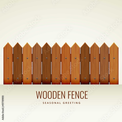 Wooden fence