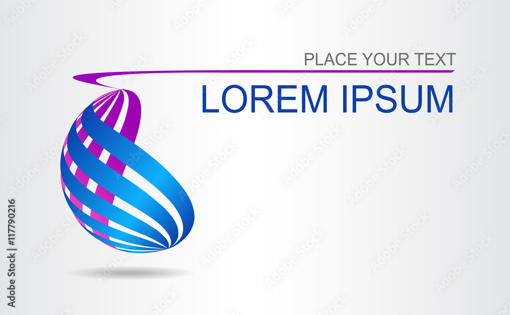 Abstract vector sign in sphere shape. Abstract vector sign in sphere shape.