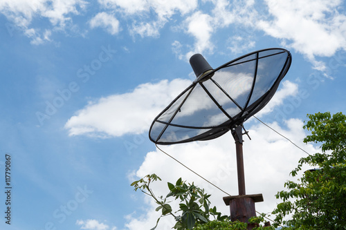 Satellite dishes communication