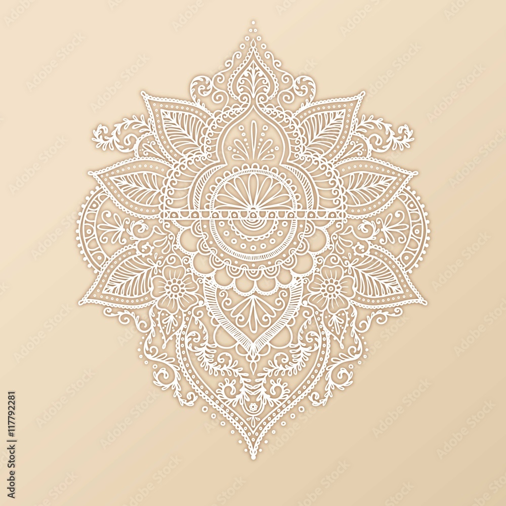 Ornamental henna design