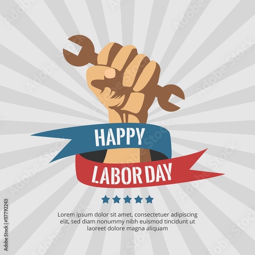 Happy labor day poster