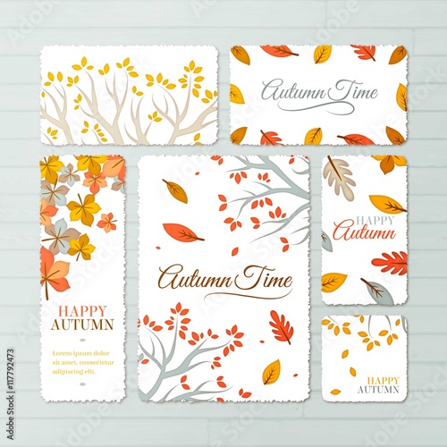 Autumn time stationery