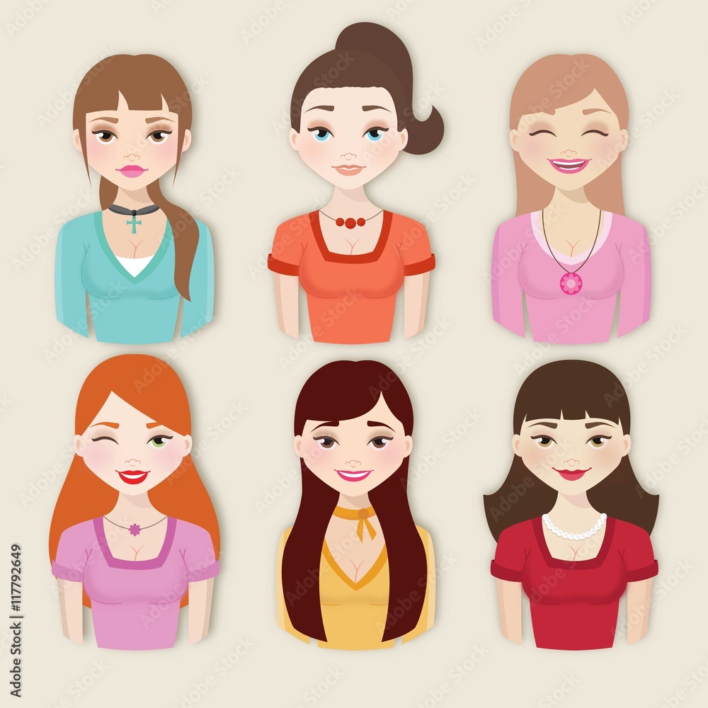 Collection of beautiful women Collection of beautiful women