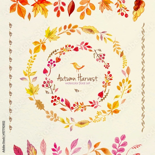 Hand painted autumn harvest