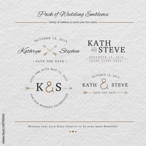 wedding emblems