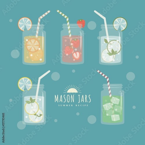 Collection of mason jars