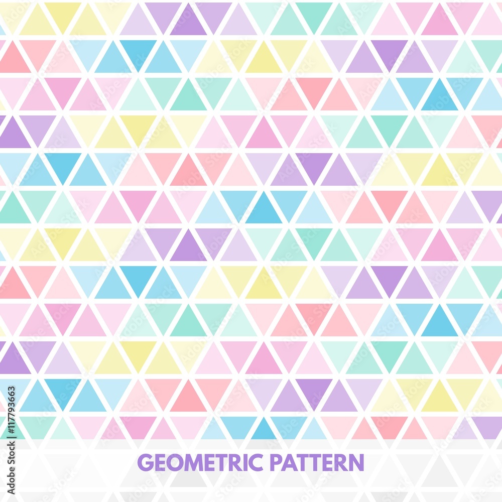 Triangles pattern in pastel colors Triangles pattern in pastel colors