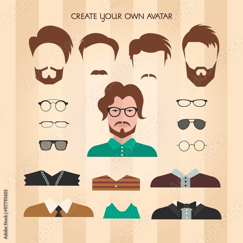 Create your own male avatar