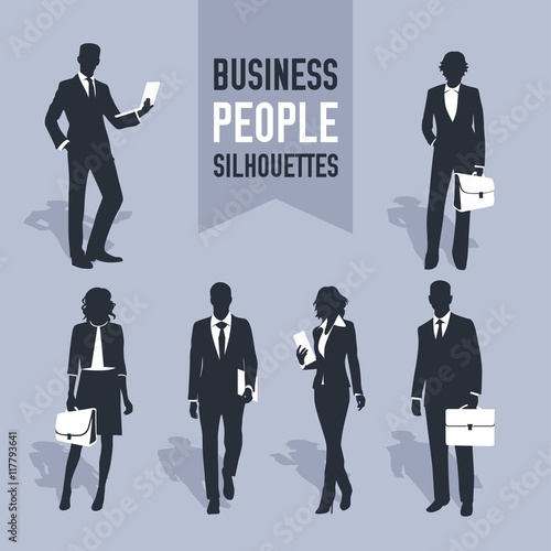 Business people silhouettes