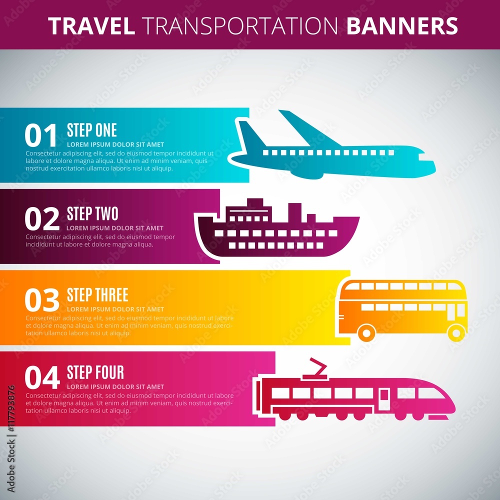 Travel Transportation Banners Travel Transportation Banners