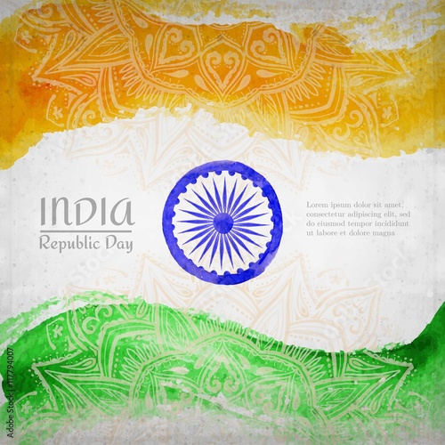 India republic day flag background