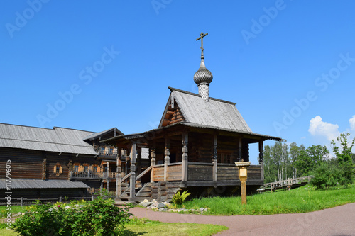 Wooden church. The monument of wooden architecture.