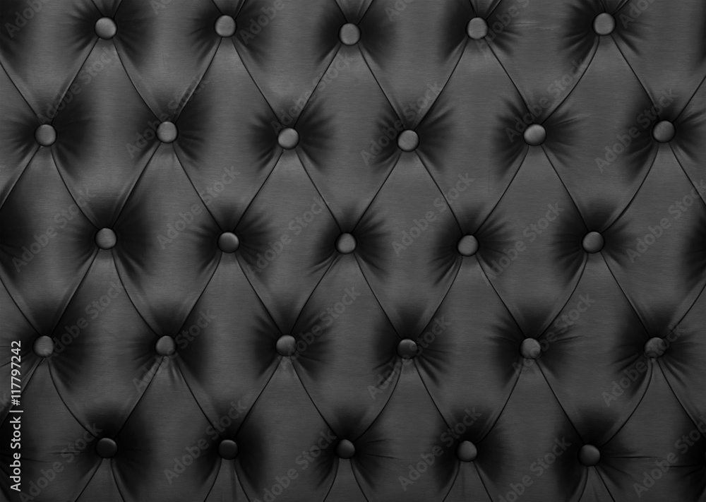 Black capitone tufted fabric upholstery texture StockFoto Adobe Stock