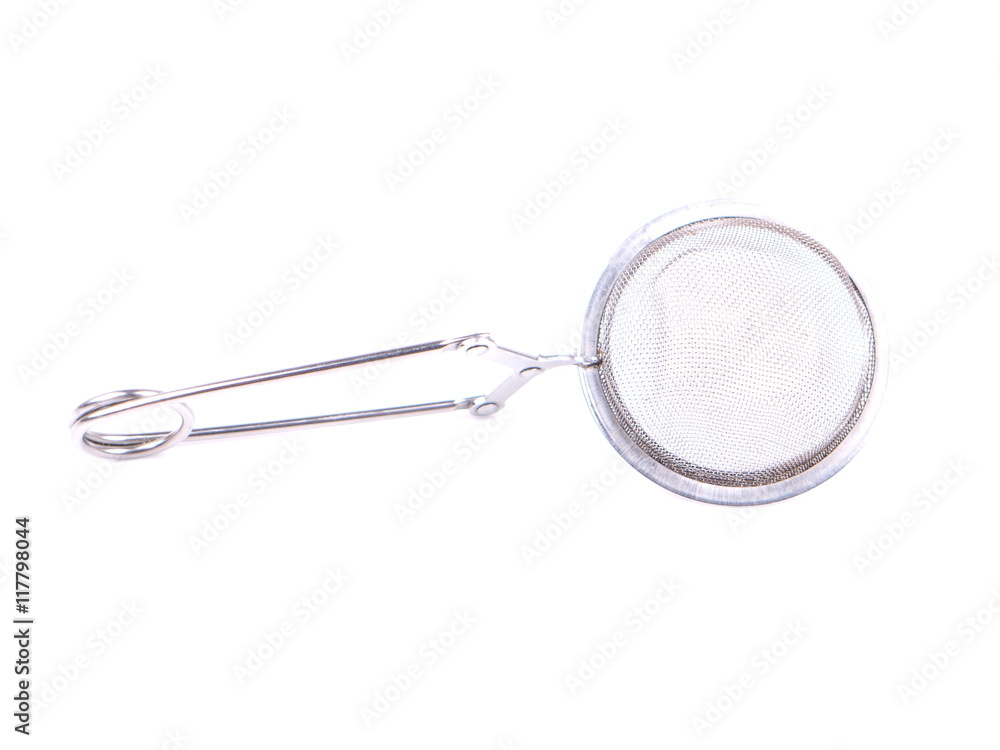 strainer for teapot on a white background strainer for teapot on a white background