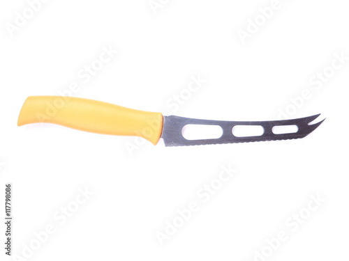 old knife on a white background