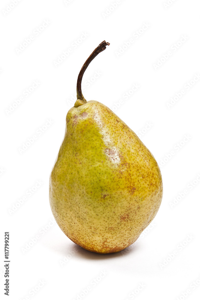 Ripe pear isolated on white background. With clipping path. Ripe pear isolated on white background. With clipping path.