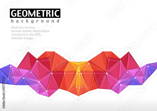 Abstract 3D Geometric Color...