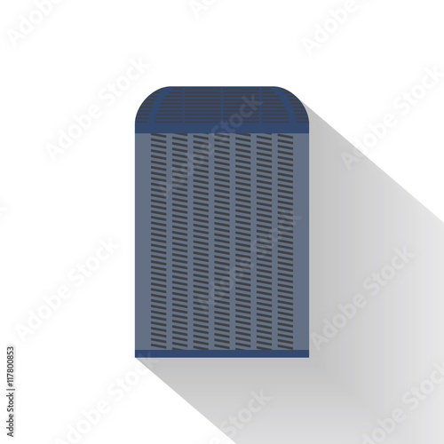 Air conditioner unit concept. Colorful illustration.