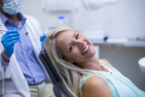 Portrait of female patient smiling