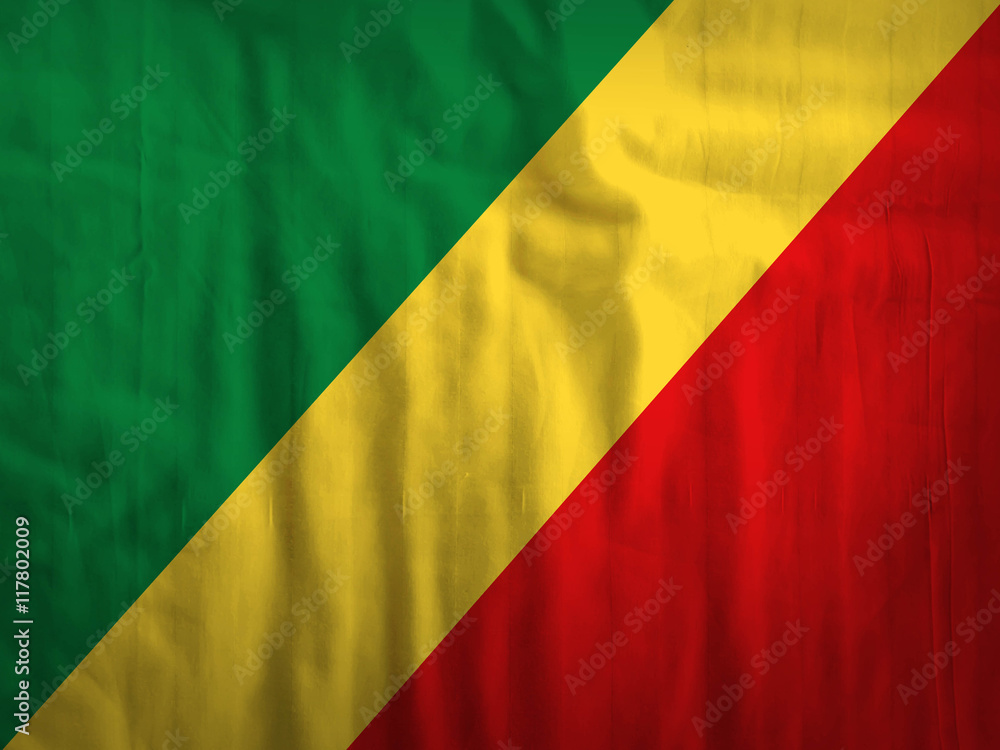 Obraz premium Fabric Republic of the Congo background